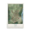 Map of Nyssa, Oregon, 12 x 18 inch unframed archival matte print