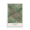 Map of Oak Hills, Oregon, 12 x 18 inch unframed archival matte print