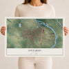 Map of Ontario, Oregon, 12 x 18 inch unframed archival matte print