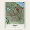 Parkrose, Oregon map print, the full design