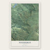 Pinehurst, Oregon map print, the full design