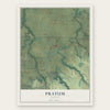Pratum, Oregon map print, the full design