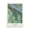 Map of Rainier, Oregon, 12 x 18 inch unframed archival matte print