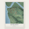 River Point, Oregon map print, the full design