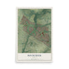 Map of Rockcreek, Oregon, 12 x 18 inch unframed archival matte print