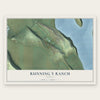 Running Y Ranch, Oregon map print, the full design