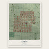 Sabin, Oregon map print, the full design