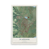 Map of Scappoose, Oregon, 12 x 18 inch unframed archival matte print