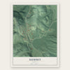 Summit, Oregon map print, the full design