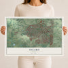 Map of Tigard, Oregon, 12 x 18 inch unframed archival matte print