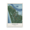 Map of Warrenton, Oregon, 12 x 18 inch unframed archival matte print