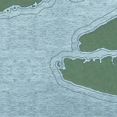 Second close-up of the map of Wheeler, Oregon print showing more streets and buildings