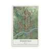 Map of Wilsonville, Oregon, 12 x 18 inch unframed archival matte print