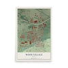 Map of Wood Village, Oregon, 12 x 18 inch unframed archival matte print