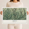 Map of Abbott, Pennsylvania, 12 x 18 inch unframed archival matte print