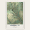 Ackermanville, Pennsylvania map print, the full design