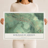 Map of the Borough of Addison, Somerset County, Pennsylvania, 12 x 18 inch unframed archival matte print