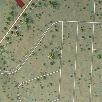 Close-up of the map of Albrightsville, Pennsylvania print showing street and building detail