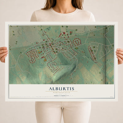 Map of Alburtis, Pennsylvania, 18 x 24 inch unframed archival matte print