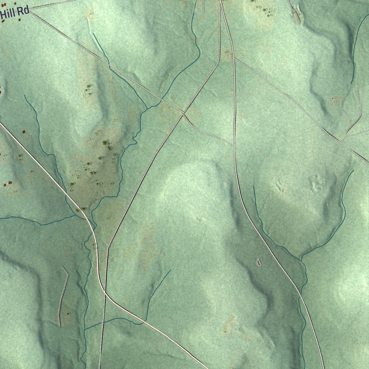 Second close-up of the map of Allegheny, Venango County, Pennsylvania print showing more streets and buildings