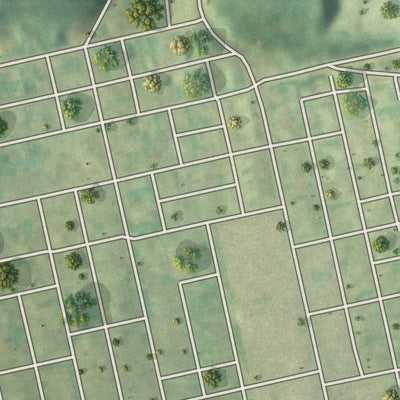 Second close-up of the map of Allegheny West, Pennsylvania print showing more streets and buildings