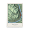 Map of Allenport, Pennsylvania, 12 x 18 inch unframed archival matte print