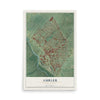 Map of Ambler, Pennsylvania, 12 x 18 inch unframed archival matte print