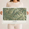 Map of Annin, Pennsylvania, 12 x 18 inch unframed archival matte print