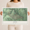 Map of Aston, Pennsylvania, 12 x 18 inch unframed archival matte print