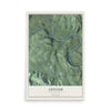 Map of Asylum, Pennsylvania, 12 x 18 inch unframed archival matte print
