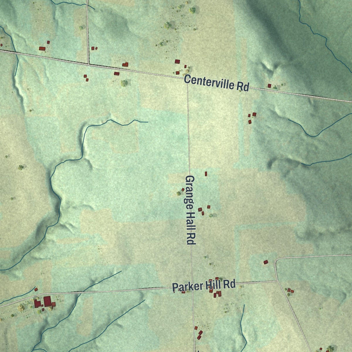 Close-up of the map of Athens, Crawford County, Pennsylvania print showing street and building detail