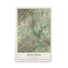 Map of Bear Creek, Pennsylvania, 12 x 18 inch unframed archival matte print