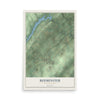 Map of Bedminster, Pennsylvania, 12 x 18 inch unframed archival matte print