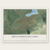 Beech Mountain Lakes, Pennsylvania map print, the full design