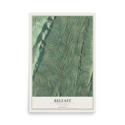 Map of Belfast, Pennsylvania, 12 x 18 inch unframed archival matte print