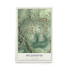 Map of Beltzhoover, Pennsylvania, 12 x 18 inch unframed archival matte print