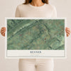 Map of Benner, Pennsylvania, 12 x 18 inch unframed archival matte print