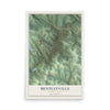 Map of Bentleyville, Pennsylvania, 12 x 18 inch unframed archival matte print