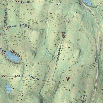 Second close-up of the map of Benton, Lackawanna County, Pennsylvania print showing more streets and buildings
