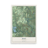Map of Bern, Pennsylvania, 12 x 18 inch unframed archival matte print