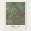 Beverly Hills, Pennsylvania map print, the full design
