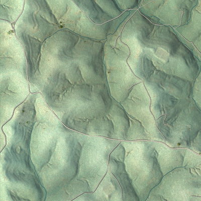 Second close-up of the map of Blaine, Pennsylvania print showing more streets and buildings