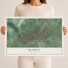 Map of Blakely, Pennsylvania, 12 x 18 inch unframed archival matte print