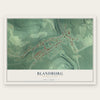 Blandburg, Pennsylvania map print, the full design