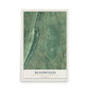 Map of Bloomfield, Bedford County, Pennsylvania, 12 x 18 inch unframed archival matte print