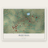 Blue Ball, Pennsylvania map print, the full design