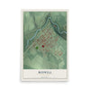 Map of Boswell, Pennsylvania, 12 x 18 inch unframed archival matte print
