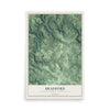 Map of Bradford, Clearfield County, Pennsylvania, 12 x 18 inch unframed archival matte print