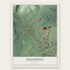 Buckhorn, Pennsylvania map print, the full design