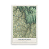 Map of Buckingham, Wayne County, Pennsylvania, 12 x 18 inch unframed archival matte print